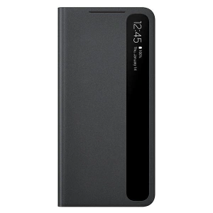 Kup Etui Samsung Galaxy S21+ Plus EF-ZG996CB czarny/black Clear View Cover - SMG361BLK - {ean13} - Sklep Home Screen