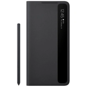 Buy Samsung Galaxy S21 Ultra EF-ZG99PCB S Pen black Clear View Cover - SMG365BLK - {ean13} - Home Screen Store Europe