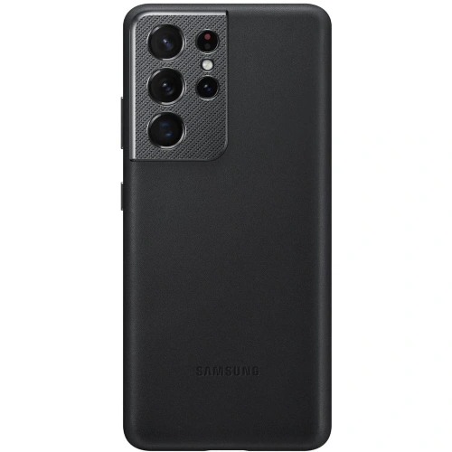 Buy Samsung Galaxy S21 Ultra EF-VG998LB black Leather Cover - SMG356BLK - {ean13} - Home Screen Store Europe