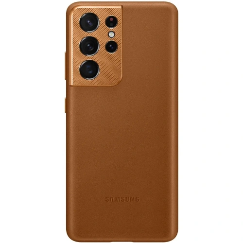 Kup Samsung Tasche Galaxy S21 Ultra EF-VG998LA braun/braun Lederhülle - SMG355BR - {ean13} - Sklep Home Screen