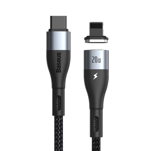 Kup Kabel magnetický USB-C - Lightning Baseus Zinc 20W 1m (černý) - BSU2006BLK - {ean13} - Sklep Home Screen