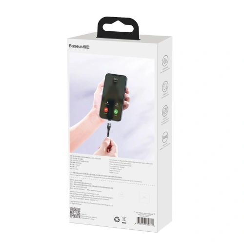 Kup Kabel magnetyczny USB-C - Lightning Baseus Zinc 20W 1m (czarny) - BSU2006BLK - {ean13} - Sklep Home Screen