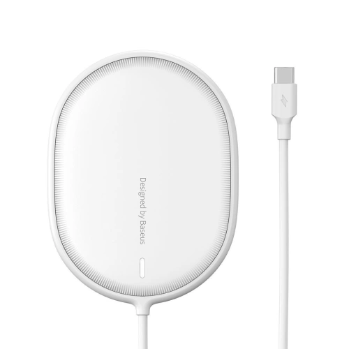 Buy Baseus Light wireless induction charger for iPhone 12, 15W (white) - BSU2012WHT - {ean13} - Home Screen Store Europe