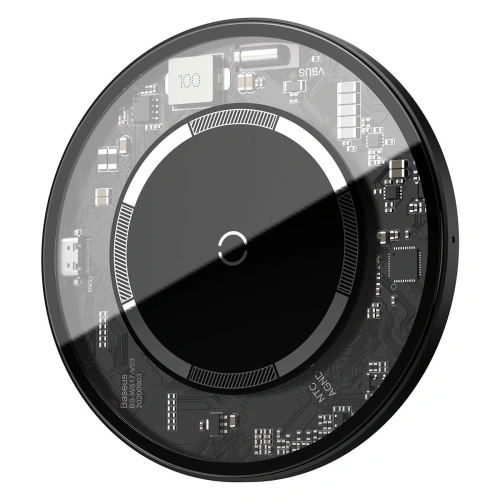 Kup Încărcător wireless inductiv cu magnet Baseus Simple 15W (transparent) - BSU2013CL - {ean13} - Sklep Home Screen