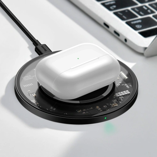 Buy Baseus Simple 15W wireless induction charger with magnet (transparent) - BSU2013CL - {ean13} - Home Screen Store Europe