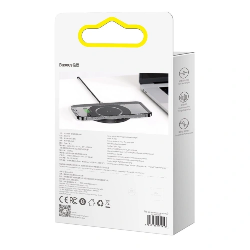 Buy Baseus Simple 15W wireless induction charger with magnet (transparent) - BSU2013CL - {ean13} - Home Screen Store Europe