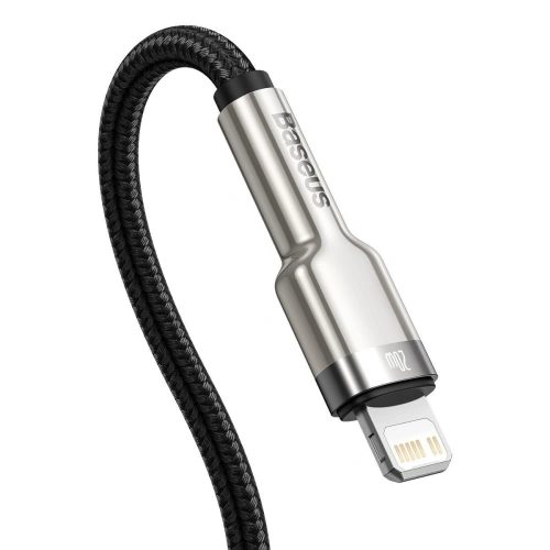 Kup Kabel USB-C do Lightning Baseus Cafule, PD, 20W, 1m (černý) - BSU2015BLK - {ean13} - Sklep Home Screen