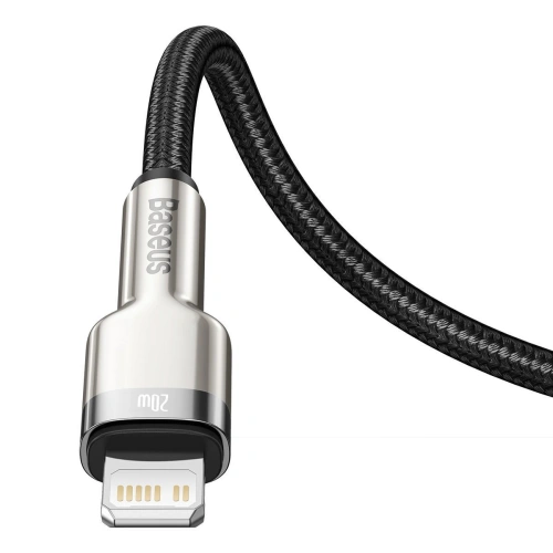 Kup Cablul USB-C la Lightning Baseus Cafule, PD, 20W, 2m (negru) - BSU2016BLK - {ean13} - Sklep Home Screen