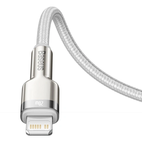 Kup Kabel USB-C la Lightning Baseus Cafule, PD, 20W, 2m (alb) - BSU2017WHT - {ean13} - Sklep Home Screen