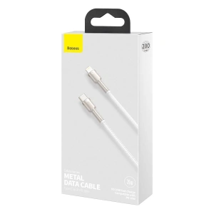 Baseus USB-C zu Lightning Kabel Cafule, PD, 20W, 2m (weiß)