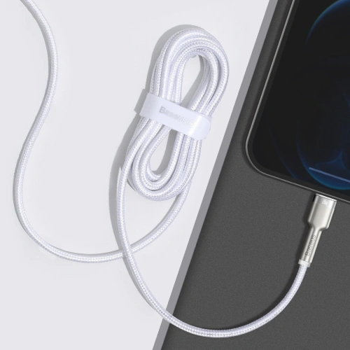 Kup Kabel USB-C la Lightning Baseus Cafule, PD, 20W, 2m (alb) - BSU2017WHT - {ean13} - Sklep Home Screen