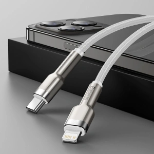 Baseus USB-C zu Lightning Kabel Cafule, PD, 20W, 2m (weiß)