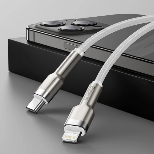 Kup Baseus USB-C zu Lightning Kabel Cafule, PD, 20W, 2m (weiß) - BSU2017WHT - {ean13} - Sklep Home Screen