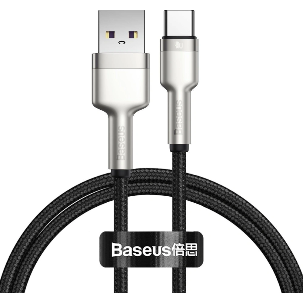 Kabel USB do USB-C Baseus Cafule, 40W, 1m (czarny)