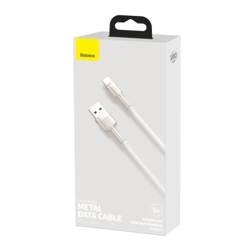 Kup Baseus USB zu USB-C Kabel Cafule, 40W, 1m (weiß) - BSU2019WHT - {ean13} - Sklep Home Screen