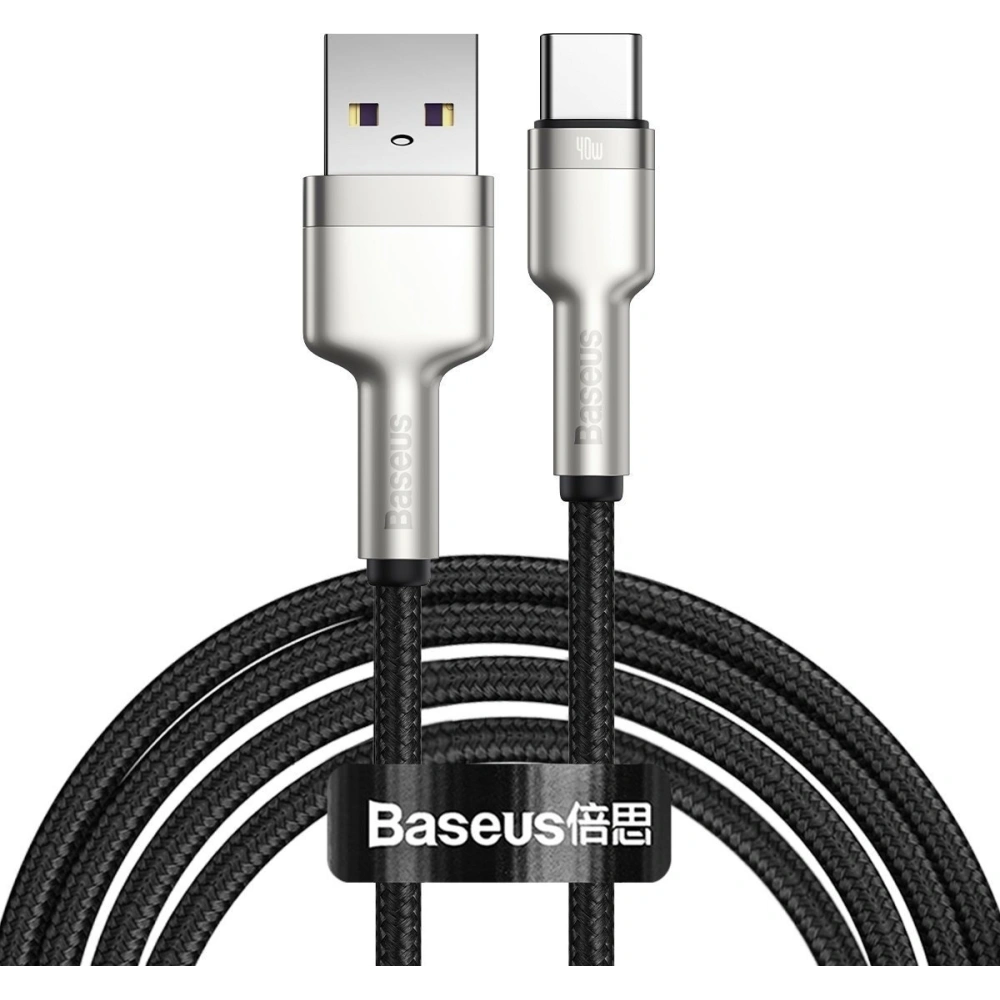 Kabel USB do USB-C Baseus Cafule, 40W, 2m (czarny)