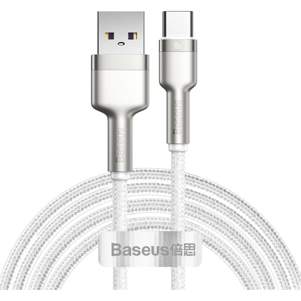 Kabel USB do USB-C Baseus Cafule, 40W, 2m (biały)