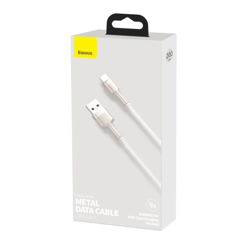 Kup Kabel USB do USB-C Baseus Cafule, 40W, 2m (bílý) - BSU2021WHT - {ean13} - Sklep Home Screen