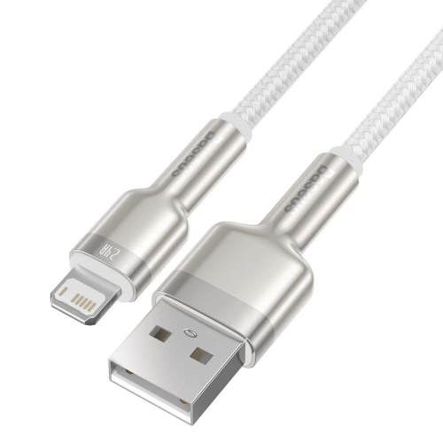 Kup Baseus USB zu Lightning Kabel Cafule, 2.4A, 2m (weiß) - BSU2024WHT - {ean13} - Sklep Home Screen