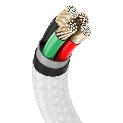 Kup Cablul USB la Lightning Baseus Cafule, 2.4A, 2m (alb) - BSU2024WHT - {ean13} - Sklep Home Screen