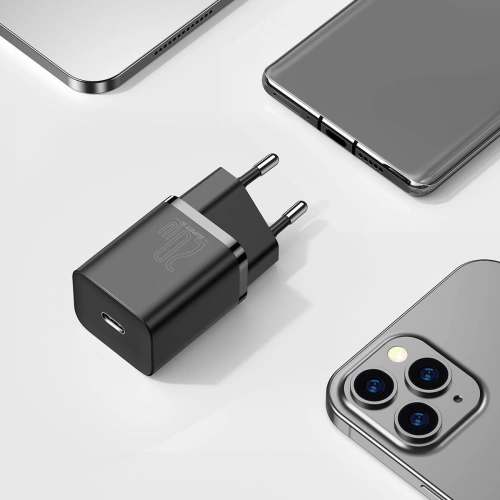 Buy Baseus Super Si Quick Charger 1C 20W (black) - BSU2025BLK - {ean13} - Home Screen Store Europe