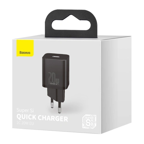 Buy Baseus Super Si Quick Charger 1C 20W (black) - BSU2025BLK - {ean13} - Home Screen Store Europe
