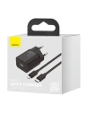Kup Încărcătorul de rețea Baseus Super Si Quick Charger 1C 20W cu cablu USB-C la Lightning de 1m (negru) - BSU2027BLK - {ean13} - Sklep Home Screen