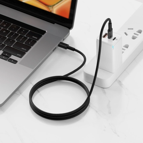 Kup Cablul USB-C la USB-C Baseus Împletit de Înaltă Densitate, 100W, 1m (negru) - BSU2028BLK - {ean13} - Sklep Home Screen