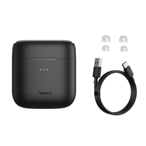Kup TWS fejhallgató Baseus Encok W06, Bluetooth 5.0, aptX, indukciós töltés (fekete) - BSU2030BLK - {ean13} - Sklep Home Screen