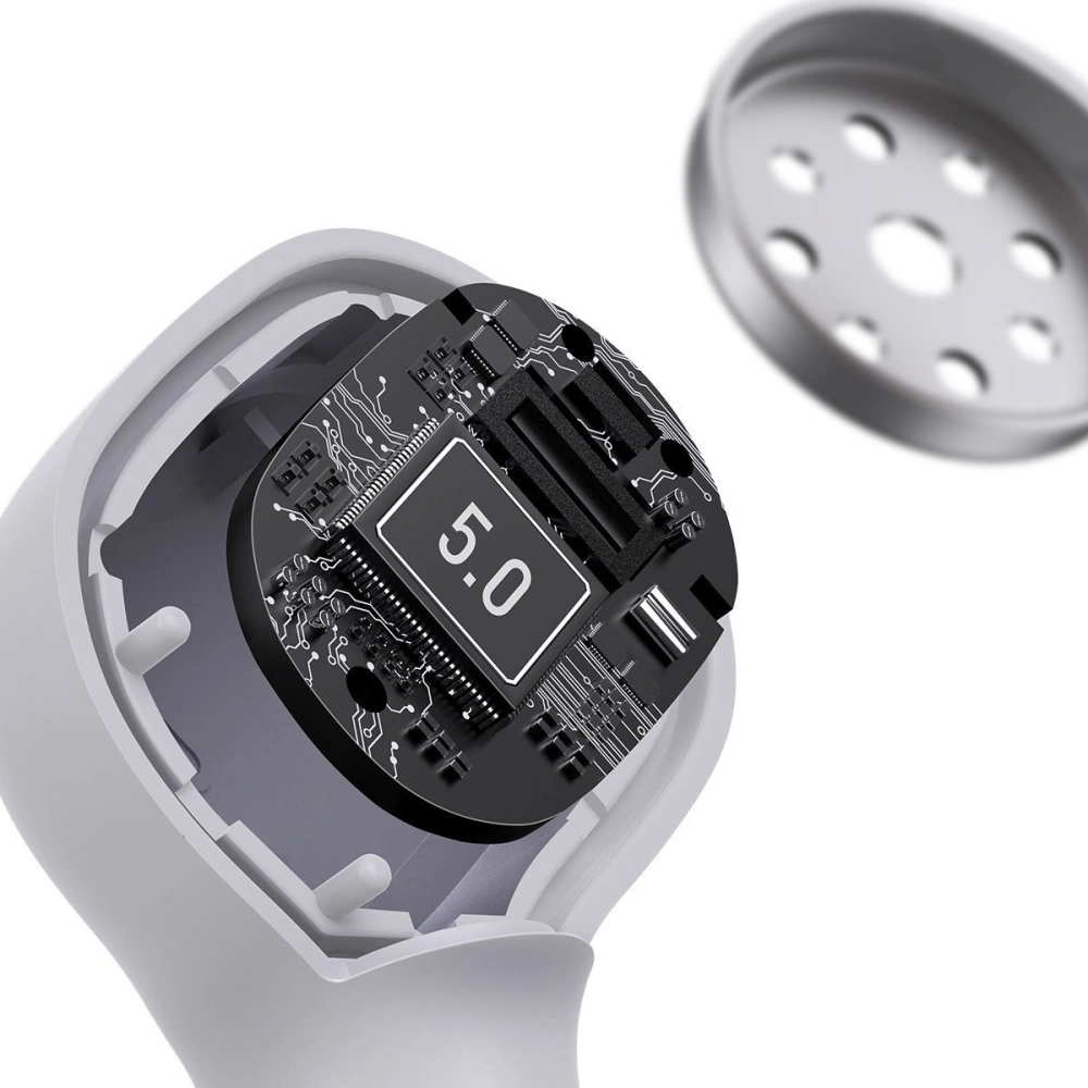 Słuchawki TWS Baseus Encok W06, Bluetooth 5.0, aptX, ładowanie indukcyjne (białe)