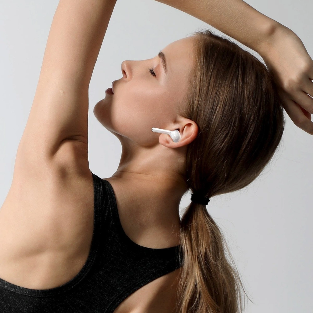 Słuchawki TWS Baseus Encok W06, Bluetooth 5.0, aptX, ładowanie indukcyjne (białe)