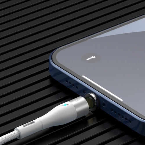 Kup Kabel magnetický USB - Lightning Baseus Zinc 2.4A 1m (Bílá) - BSU2032WHT - {ean13} - Sklep Home Screen
