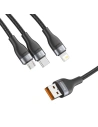 Kup Baseus 1.2m USB 3-in-1 Kabel Flash Series, USB-C + micro USB + Lightning, 40W, 5A, (schwarz) - BSU2033BLK - {ean13} - Sklep Home Screen
