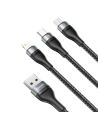 Kup Baseus 1.2m USB 3-in-1 Kabel Flash Series, USB-C + micro USB + Lightning, 40W, 5A, (schwarz) - BSU2033BLK - {ean13} - Sklep Home Screen