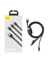 Kup Baseus 1.2m USB 3-in-1 Kabel Flash Series, USB-C + micro USB + Lightning, 40W, 5A, (schwarz) - BSU2033BLK - {ean13} - Sklep Home Screen
