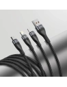 Kup Kabel USB 3w1 Baseus Flash Series, USB-C + micro USB + Lightning, 40W, 5A, 1.2m (černý) - BSU2033BLK - {ean13} - Sklep Home Screen