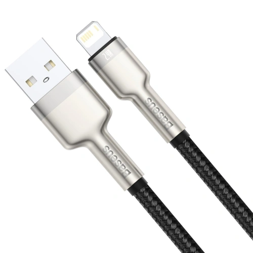 Buy USB cable for Lightning Baseus Cafule, 2.4A, 1m (black) - BSU2036BLK - {ean13} - Home Screen Store Europe