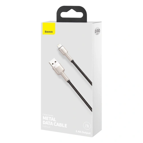 Kup USB kábel Lightninghoz Baseus Cafule, 2.4A, 1m (fekete) - BSU2036BLK - {ean13} - Sklep Home Screen