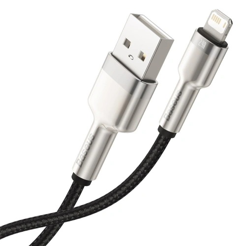 Buy USB cable for Lightning Baseus Cafule, 2.4A, 1m (black) - BSU2036BLK - {ean13} - Home Screen Store Europe
