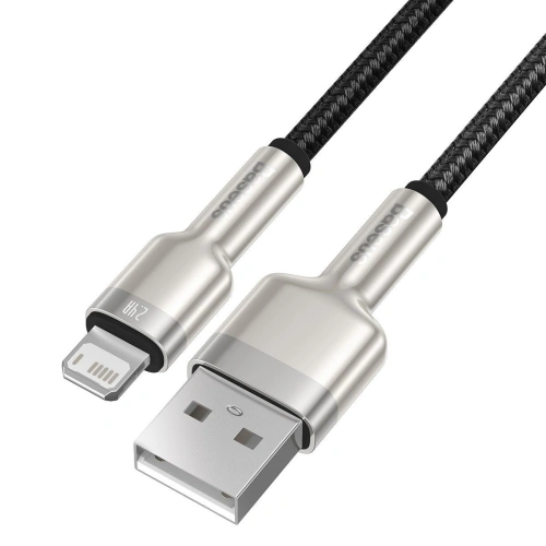 Kup USB kábel Lightninghoz Baseus Cafule, 2.4A, 1m (fekete) - BSU2036BLK - {ean13} - Sklep Home Screen