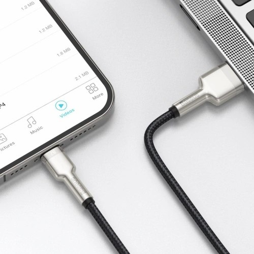 Kup USB kábel Lightninghoz Baseus Cafule, 2.4A, 1m (fekete) - BSU2036BLK - {ean13} - Sklep Home Screen