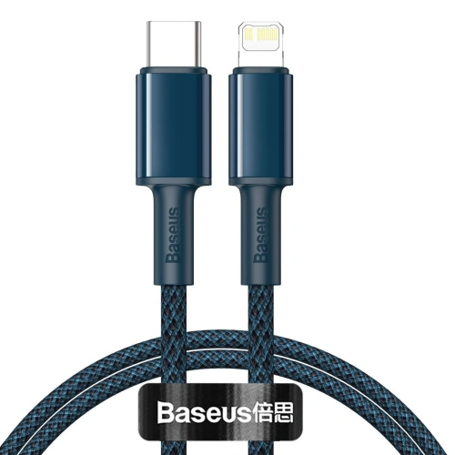 Kup Baseus USB-C zu Lightning Kabel High Density Braided, 20W, 5A, PD, 1m (blau) - BSU2037BLU - {ean13} - Sklep Home Screen