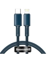 USB-C to Lightning kábel Baseus High Density Braided, 20W, 5A, PD, 1m (kék)