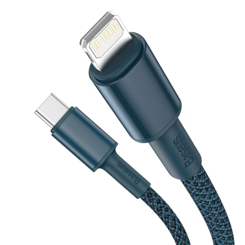 Kup Baseus USB-C zu Lightning Kabel High Density Braided, 20W, 5A, PD, 1m (blau) - BSU2037BLU - {ean13} - Sklep Home Screen