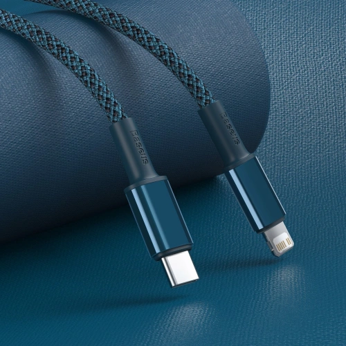 Kup Baseus USB-C zu Lightning Kabel High Density Braided, 20W, 5A, PD, 1m (blau) - BSU2037BLU - {ean13} - Sklep Home Screen