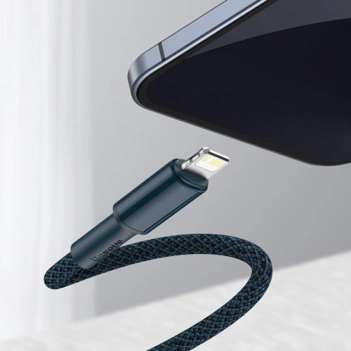 Kup Baseus USB-C zu Lightning Kabel High Density Braided, 20W, 5A, PD, 1m (blau) - BSU2037BLU - {ean13} - Sklep Home Screen