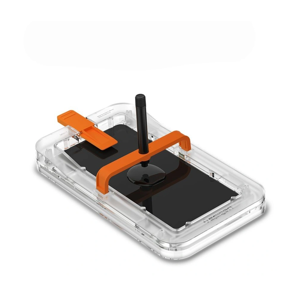 Szkło hartowane z klejem UV Spigen Glas.TR Platinum Samsung Galaxy S21 Ultra