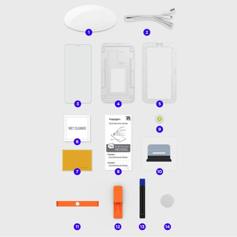 Szkło hartowane z klejem UV Spigen Glas.TR Platinum Samsung Galaxy S21 Ultra
