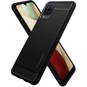 Kup Etui Spigen Rugged Armor Samsung Galaxy A12 Matte Black - SPN1481BLK - {ean13} - Sklep Home Screen