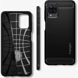 Kup Etui Spigen Rugged Armor Samsung Galaxy A12 Matte Black - SPN1481BLK - {ean13} - Sklep Home Screen